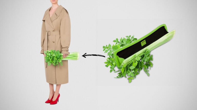 Moschino Celery Bag When High Fashion Meets Humor and Whimsy